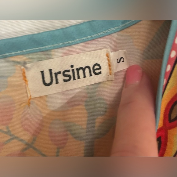 Women’s Ursime Yellow floral maxi dress- Size Small - Picture 3 of 4